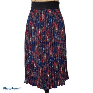 LuLaRoe Jill Skirt Size XS Paisley Print